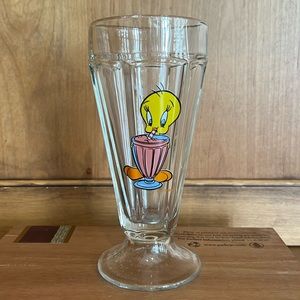 Warner Brothers TWEETY BIRD Ice Cream Sundae Glass Vintage 1997 7"